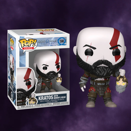 Funko Pop! Games God of War Ragnarök – Kratos with Mimir’s Head #1340