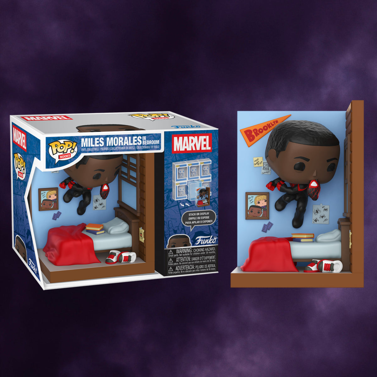 Funko Pop! Nooks Marvel – Miles Morales in Bedroom
