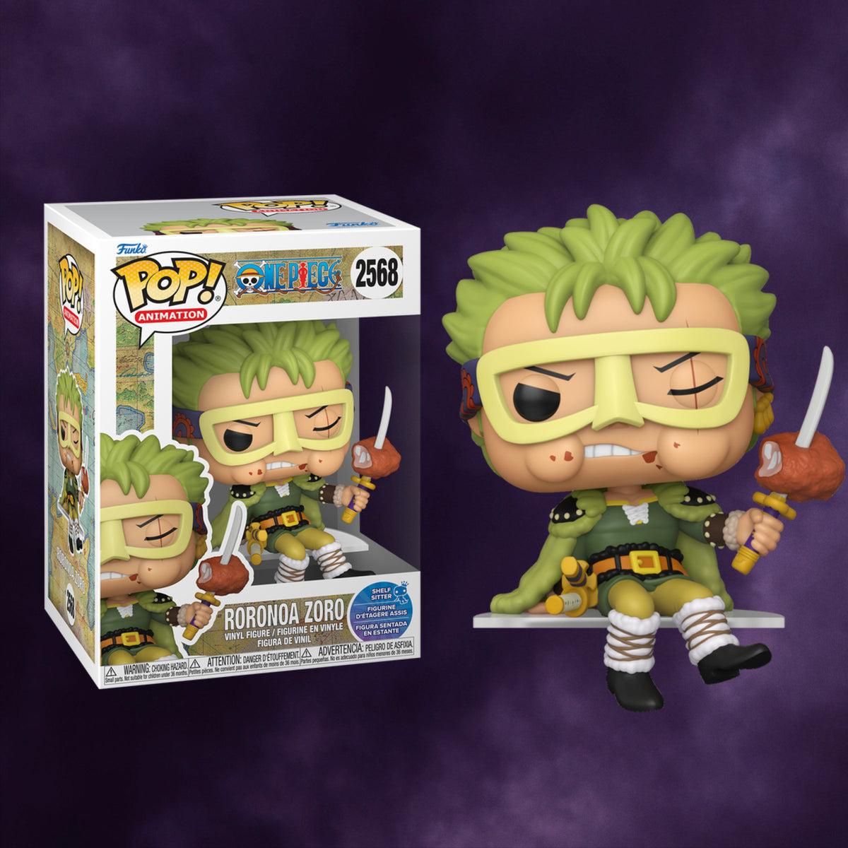 Funko Pop! Animation One Piece – Roronoa Zoro #2568 Shelf Sitter
