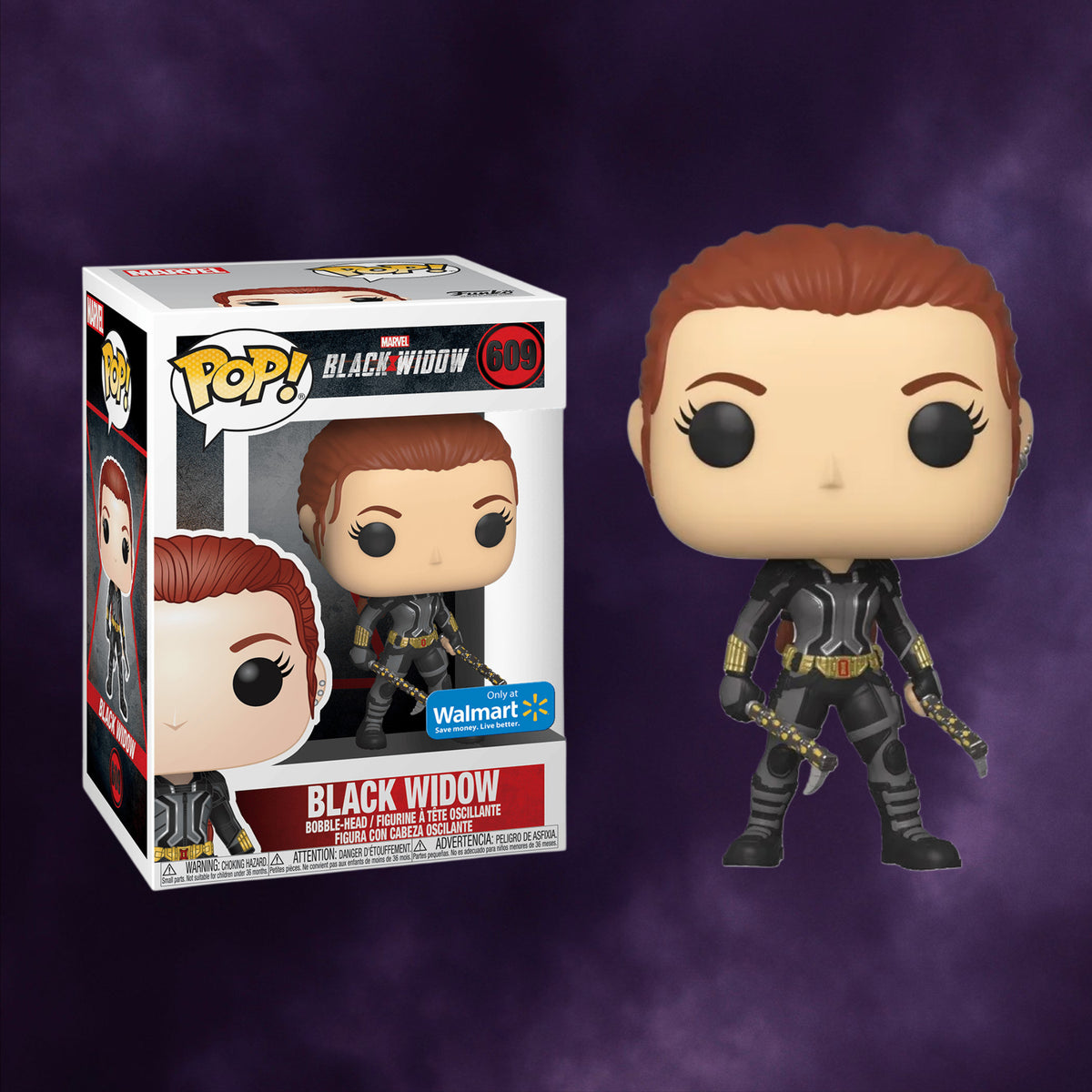 Funko Pop! Marvel Black Widow – Black Widow #609 Walmart Exclusive