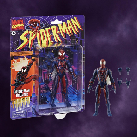 Spider-Man Marvel Legends Retro Collection Spider-Man Unlimited Action Figure