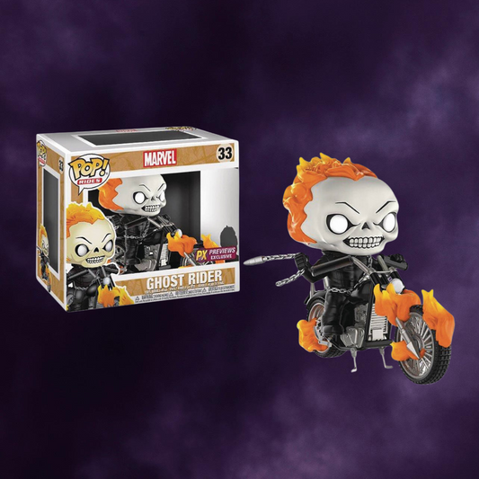 Marvel Classic Ghost Rider with Bike Exclusive Funko Pop Figure #33
