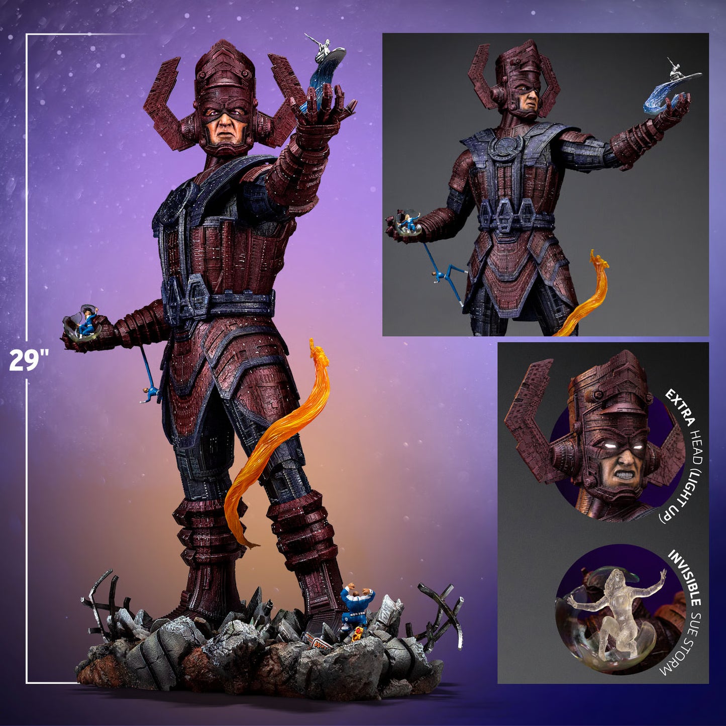 Marvel – Galactus Deluxe Diorama (The Fantastic Four: First Steps) Demi Art Scale 1/20 Statue Iron Studios