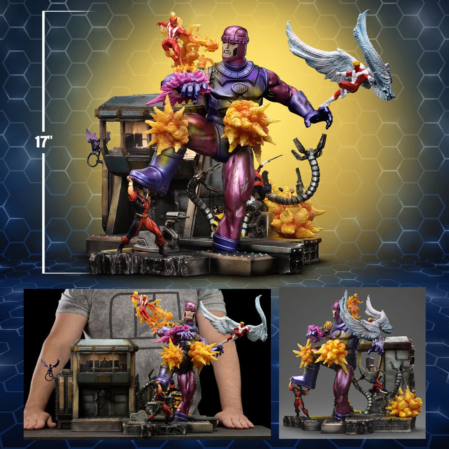 Marvel – X-Men Danger Room B Demi Art Scale 1/20 Diorama Iron Studios