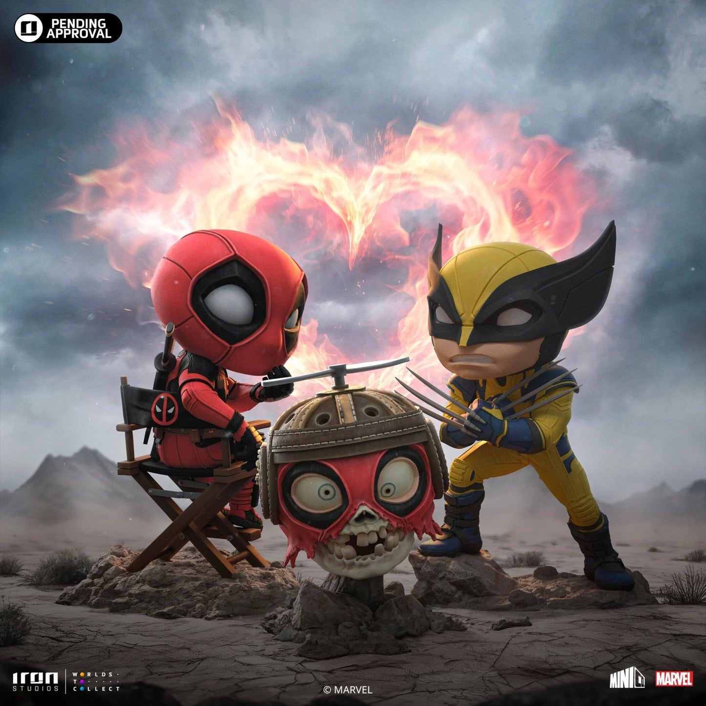 Deadpool, Wolverine and Headpool - Deadpool & Wolverine - Minico - Iron Studios